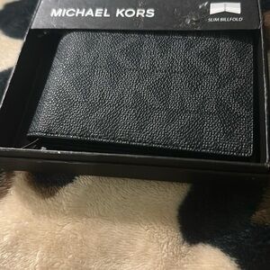 Michael Kors Black Slim Billfold Wallet
